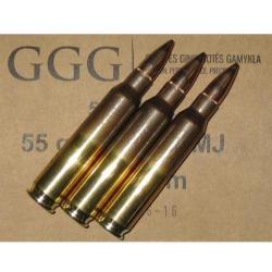 Cartouches GGG Cal : 223 Rem 55gr FMJ x50