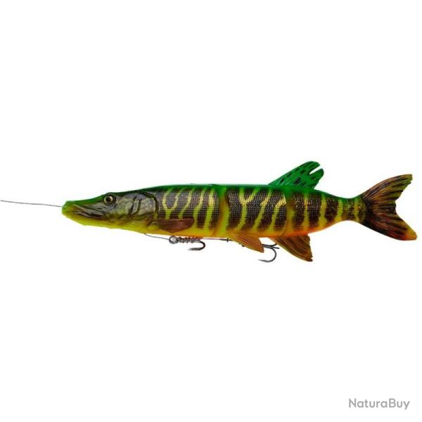 Leurre Souple Savage Gear 4D Line Thru Pike 48cm Slow Sinking Fire Tiger 48cm 820g