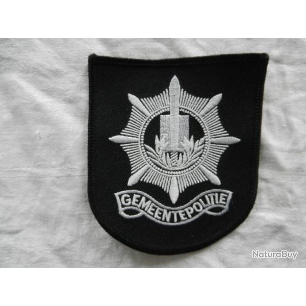 ancien insigne badge tissu - Police municipale Hollande