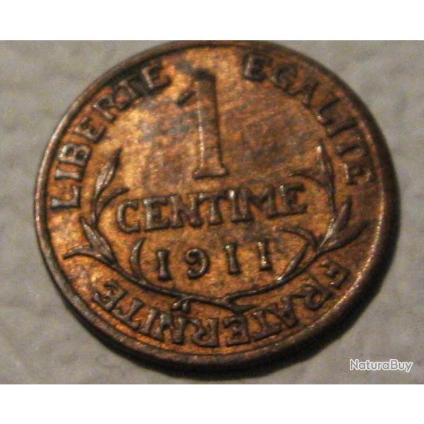 france piece de 1 centime D.DUPUIS   1911