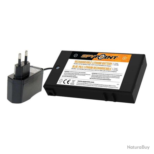Spypoint LIT-C-8 Batterie Lithium + chargeur