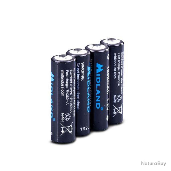 Midland 4 piles AA rechargeables pour G7-G9 G9 PRO