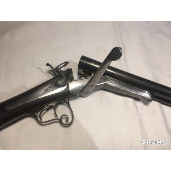 FUSIL DE CHASSE � broche, calibre 16