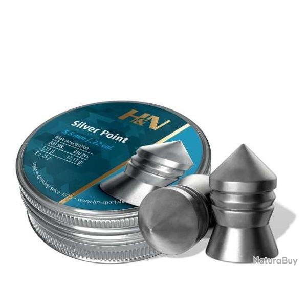 Balles H&N Sport Silver Point - Cal. 5.5 - X200
