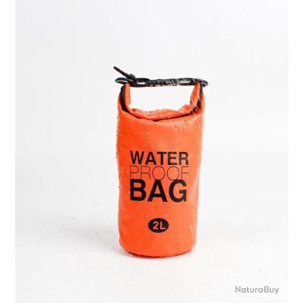 Sac tanche 2L - Stockage au sec - Natation Kayak Rivire Randonne Flotteur Chasse Cano Plonge