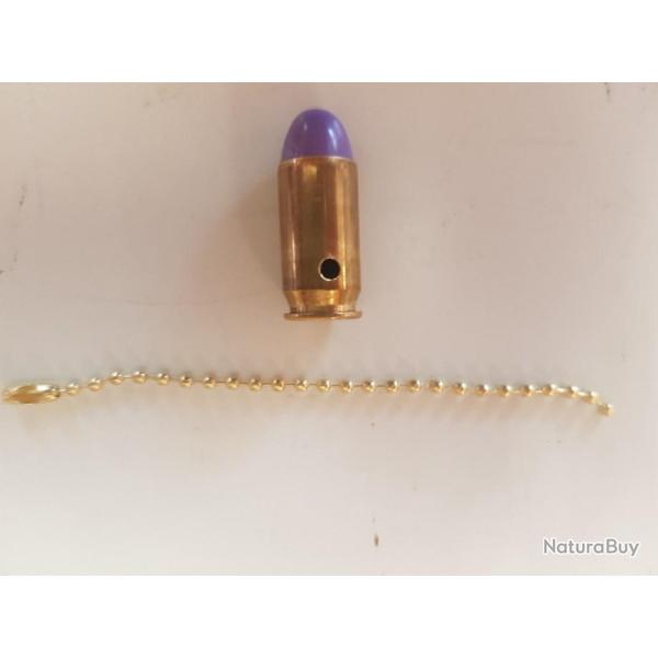 Douilles neutralis�es 45 ACP en porte-cl�s (lilas)