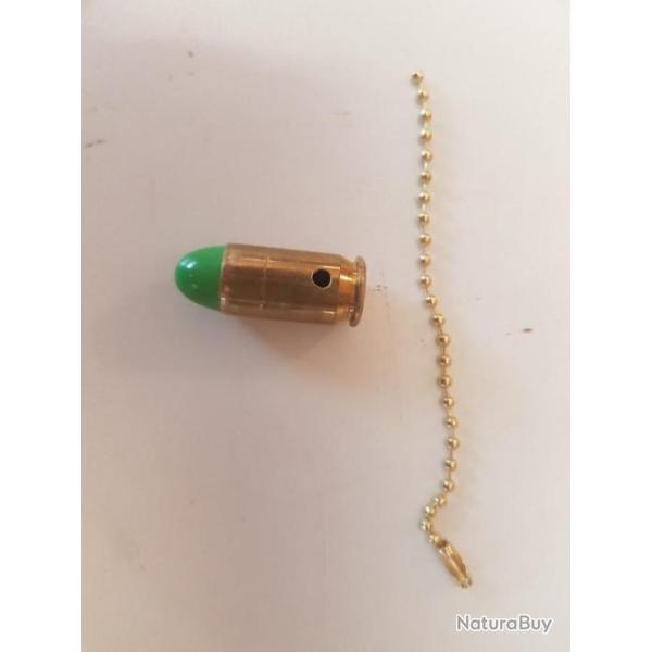Douilles neutralis�es 45 ACP en porte-cl�s (vert)