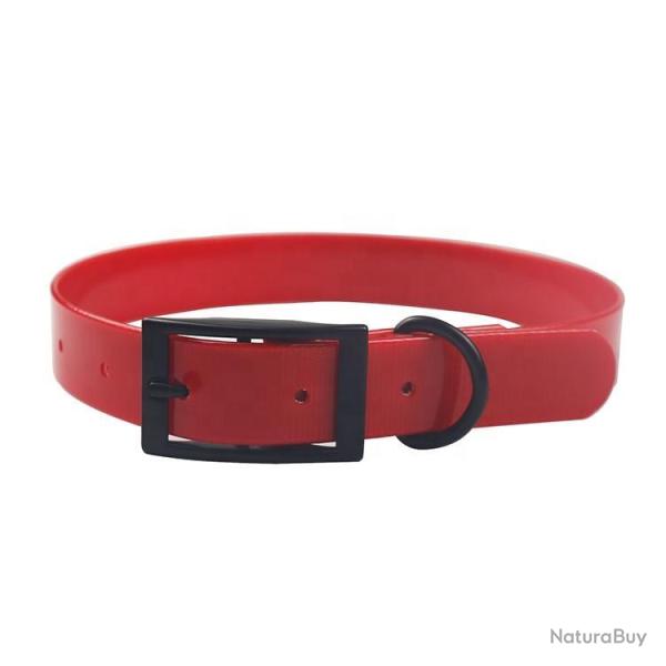 Enchre 1 ! Collier Rouge TPU 2,5cm x 65cm