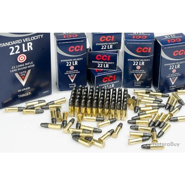 Cartouches CCI STANDARD Calibre 22LR - Boite de 50 unit�s
