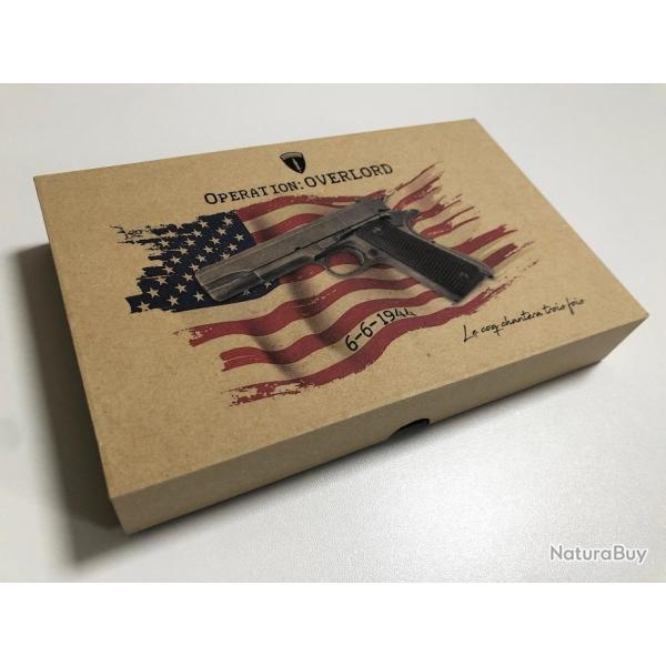 Boite 80�me anniversaire 1944-2024 Colt M1911A1 D-Day Operation Overlord Lucky Strike Omaha Beach