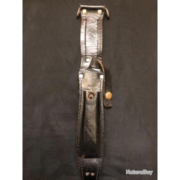 etui en cuir GERBER portland U.S.A pour couteau poignard MARK