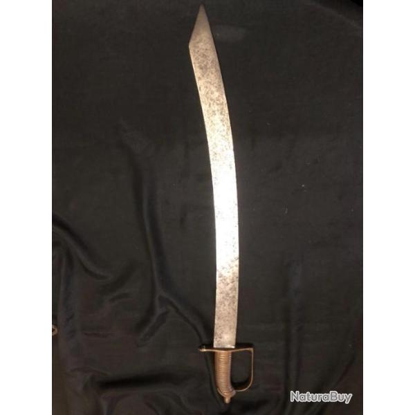 sabre des troupes de la marine poignee en bronze  1782