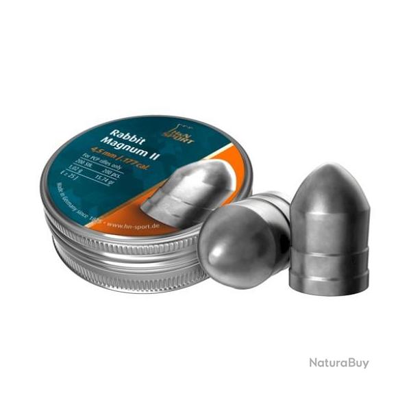 Plombs H&N RABBIT MAGNUM II CAL.5.5 1.64G 25.31GR PAR 2000 10 boites de 200