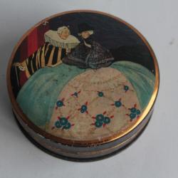 Bo&icirc;te &agrave; bonbons t&ocirc;le lithographi&eacute;e biscuits imp sirven Toulouse