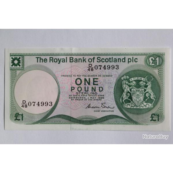 Billet 1 Pound �cosse 1986 neuf