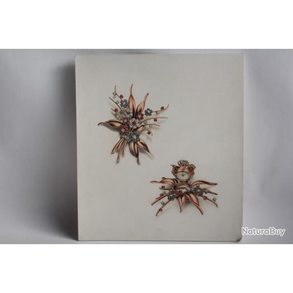 ROLEX Ancien dessin original Montre secr�te broche bijoux