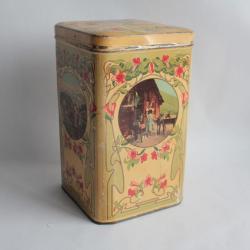 Bo&icirc;te t&ocirc;le lithographi&eacute;e Biscuits Navonne & Co Gen&egrave;ve
