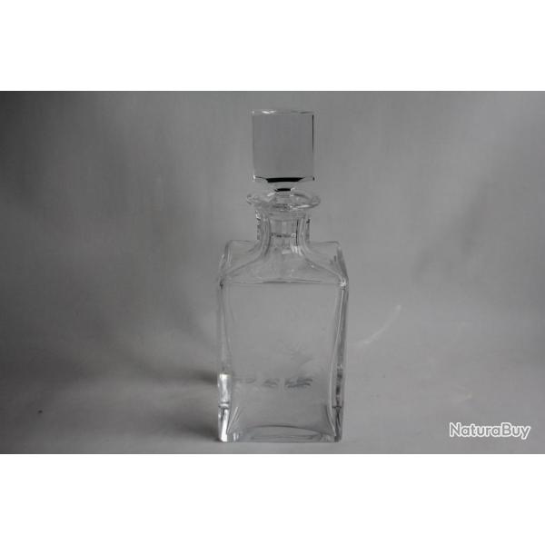 Carafe � whisky cristal grav� Cerf