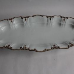 Plat de service porcelaine Thun Kl&ouml;sterle Vienne Autriche XIXe si&egrave;cle