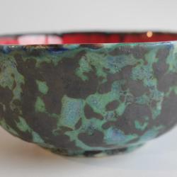 Bol c&eacute;ramique &eacute;maill&eacute;e J-M P&eacute;ries Gen&egrave;ve Suisse