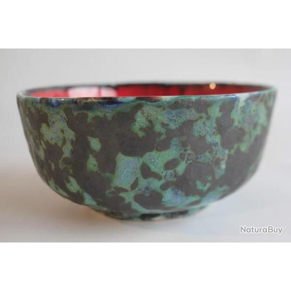 Bol c�ramique �maill�e J-M P�ries Gen�ve Suisse
