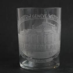Verre souvenir Gen&egrave;ve Le Th&eacute;&acirc;tre