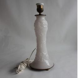 Pied de lampe opaline savonneuse Vignes