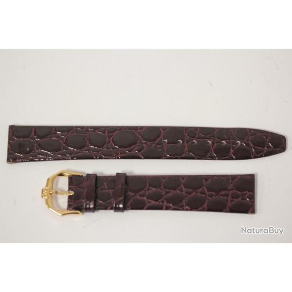 RAYMOND WEIL Bracelet pour montre croco bordeaux 16 mm