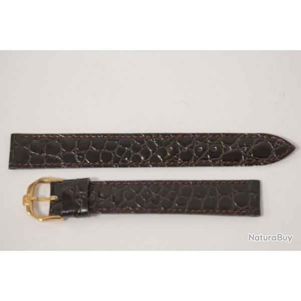 RAYMOND WEIL Bracelet pour montre croco marron 15 mm