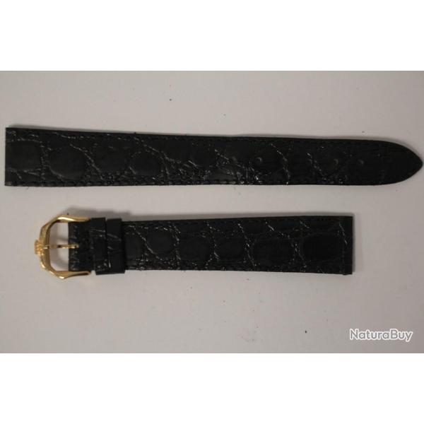 RAYMOND WEIL Bracelet pour montre croco noir 17 mm
