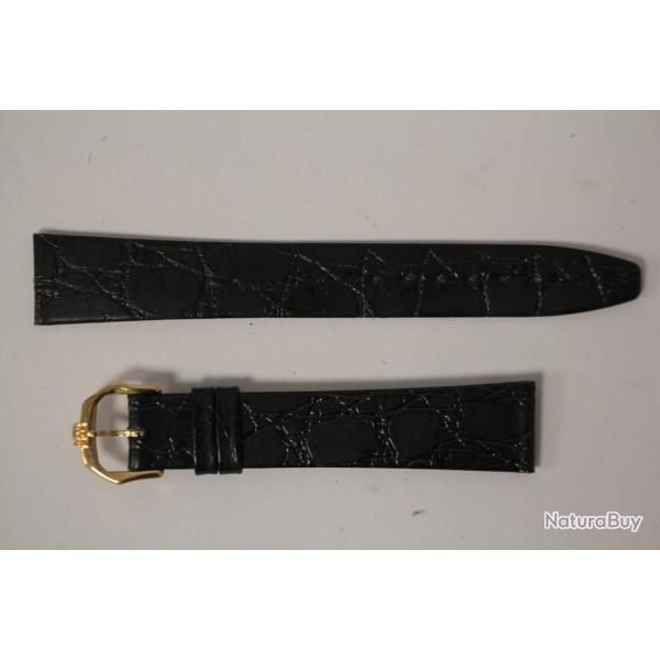 RAYMOND WEIL Bracelet pour montre croco noir 17 mm