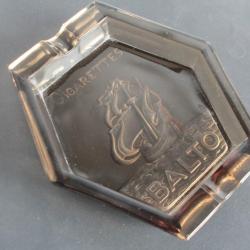Cendrier publicitaire verre cigarettes BALTO