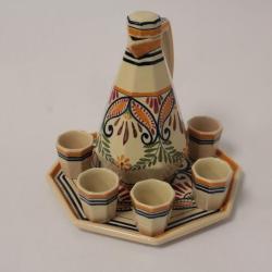 Service &agrave; liqueur fa&iuml;ence Henriot Quimper 164