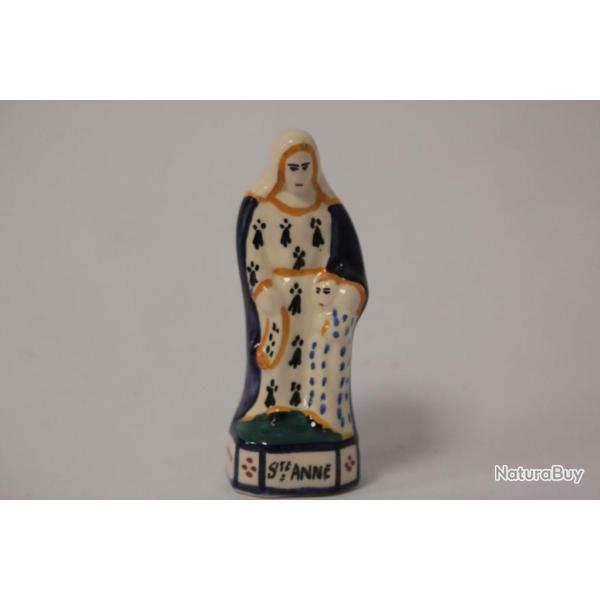 Petit sujet fa�ence Sainte Anne HB Quimper