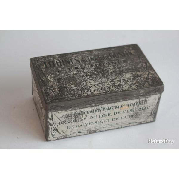 Bo�te m�dicaments t�le lithographi�e Lithines docteur Gustin Pharmacie