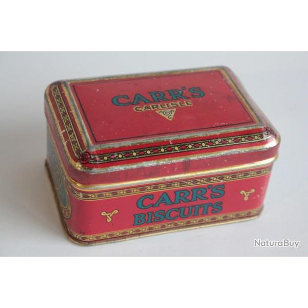 Bo�te � biscuits t�le lithographi�e carr's carlisle biscuits