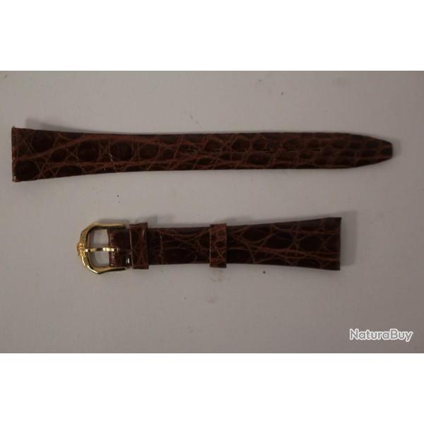 RAYMOND WEIL Bracelet pour montre croco marron 15 mm