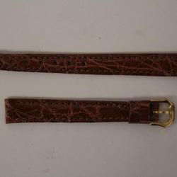 RAYMOND WEIL Bracelet pour montre croco marron 10 mm