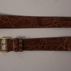 RAYMOND WEIL Bracelet pour montre croco marron 15 mm