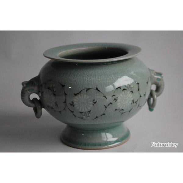 Vase c�ramique c�ladon Cor�e