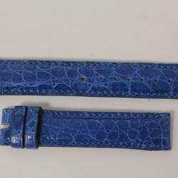 BULGARI Bracelet pour montre croco bleu 17 mm