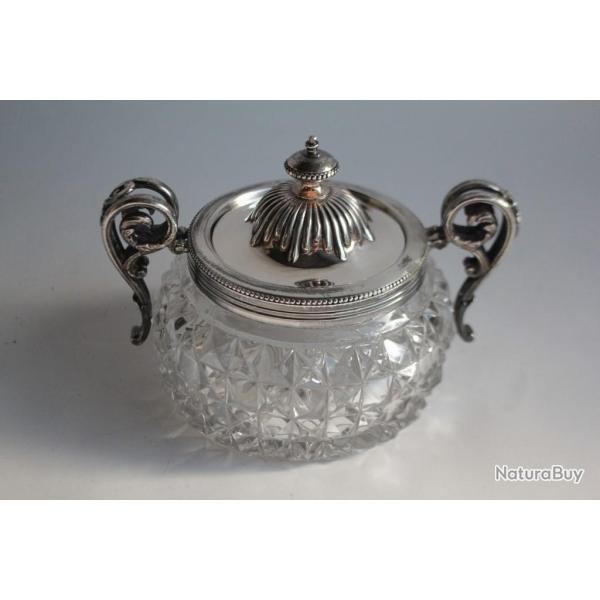 Ancien sucrier cristal taill�