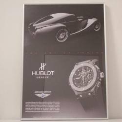 HUBLOT Tableau Publicité montre Aero Bang Morgan