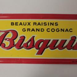 Plaque publicitaire Bisquit Grand cognac 1950