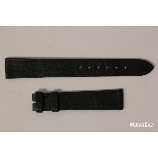 Bracelet montre Universal Gen�ve noir 16 mm vintage