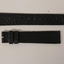HIRSCH Bracelet pour montre croco noir 16 mm