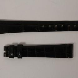 Bracelet montre Universal Genève croco marron foncé 13 mm vintage