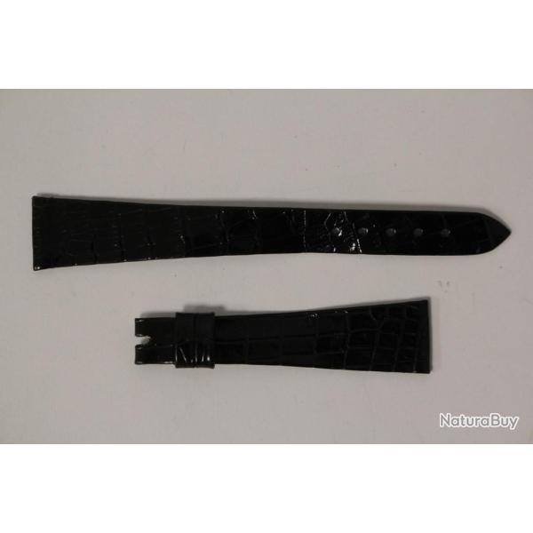 Bracelet montre Universal Gen�ve croco noir 16 mm