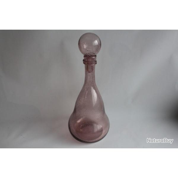 Grande Bouteille BIOT verre souffl� et bull�