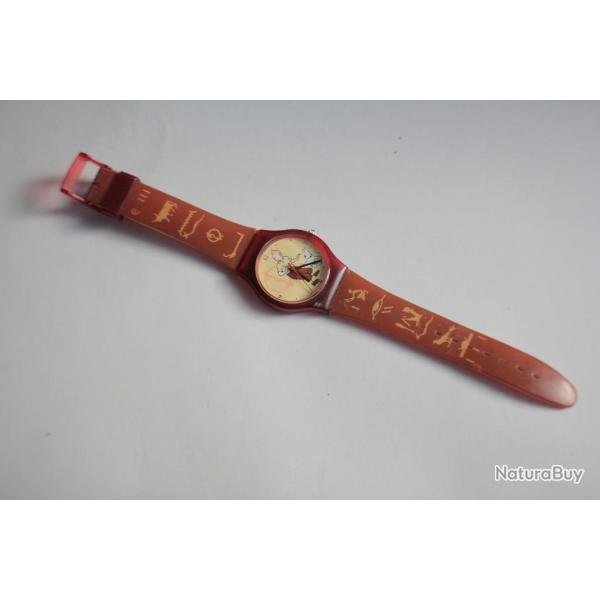 TINTIN Montre Cigares du Pharaon Herg� Moulinsart & Citime num�rot� 1994